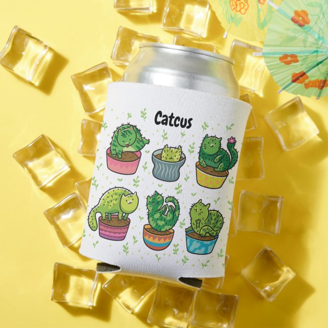 Rafraîchisseur Pour Canette Cute Catcus (Été in situ)