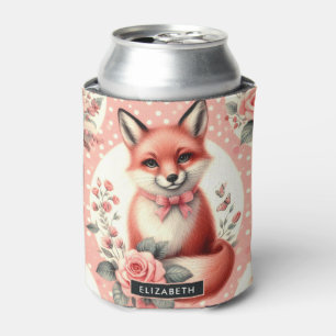 Rafraîchisseur Pour Canette Cute Floral Baby Fox