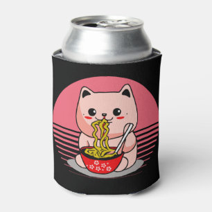 Rafraîchisseur Pour Canette Cute Kawaii chat ramen