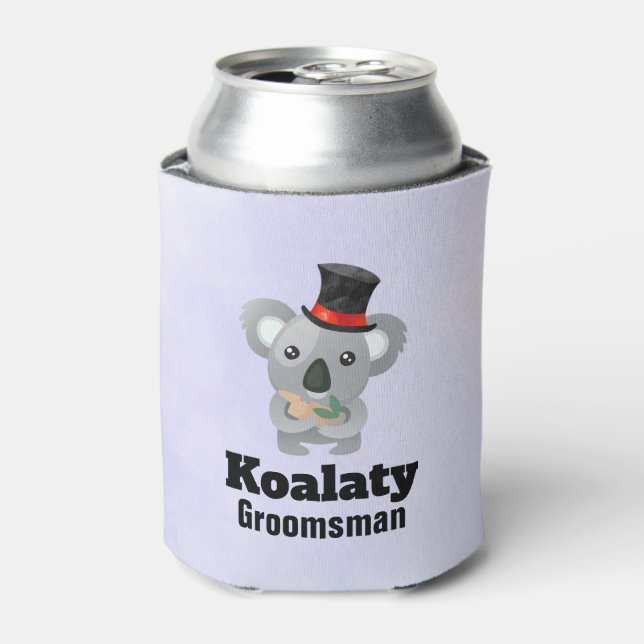 Rafraîchisseur Pour Canette Cute Koala Pun Koalaty Groomsman (Can devant)