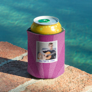 Rafraîchisseur Pour Canette Cute Retro Custom 40th Birthday Photo personnalisé