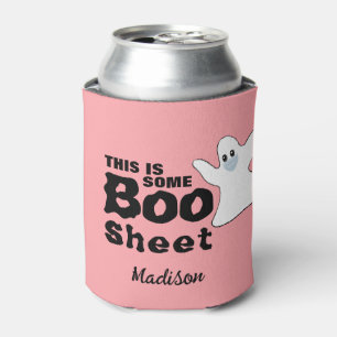 Rafraîchisseur Pour Canette Cute rose Halloween Boo Sheet Ghost Personnalisé
