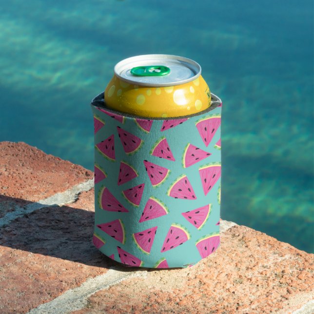 Rafraîchisseur Pour Canette Cute Tropical Watermelon motif (Piscine in situ)