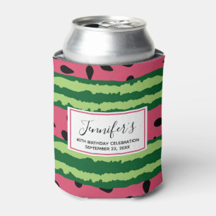 Rafraîchisseur Pour Canette Cute Watermelon Motif rose et vert Anniversaire