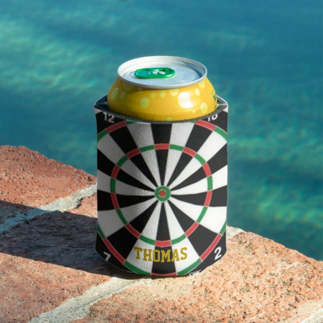 Rafraîchisseur Pour Canette Darts Nom et Numéro Personnalisé Can Cooler (Piscine in situ)
