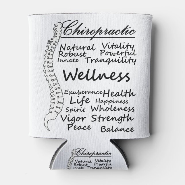 Rafraîchisseur Pour Canette De nombreuses façons de dire "chiropratique" Chiro (Devant)