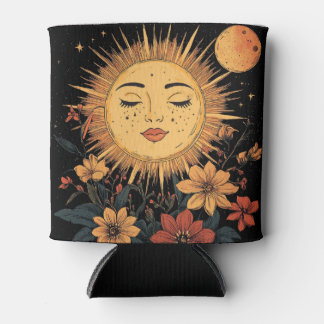 Rafraîchisseur Pour Canette Déesse Solaire Céleste aux Floraisons Épanouies