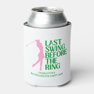 Rafraîchisseur Pour Canette Dernier Golf Swing Bachelorette Rose Vert