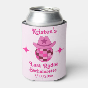 Rafraîchisseur Pour Canette Dernier Rodeo Pink Disco Cowgirl Bachelorette