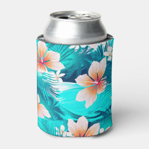 Rafraîchisseur Pour Canette Des fleurs d'Hibiscus sur la plage