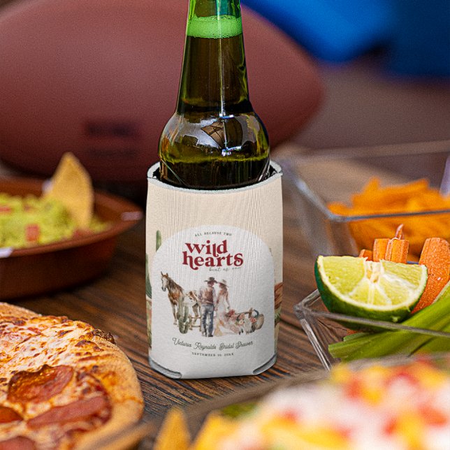 Rafraîchisseur Pour Canette Désert de Boho Ouest | FÊTE DES MARIÉES (Créateur téléchargé)