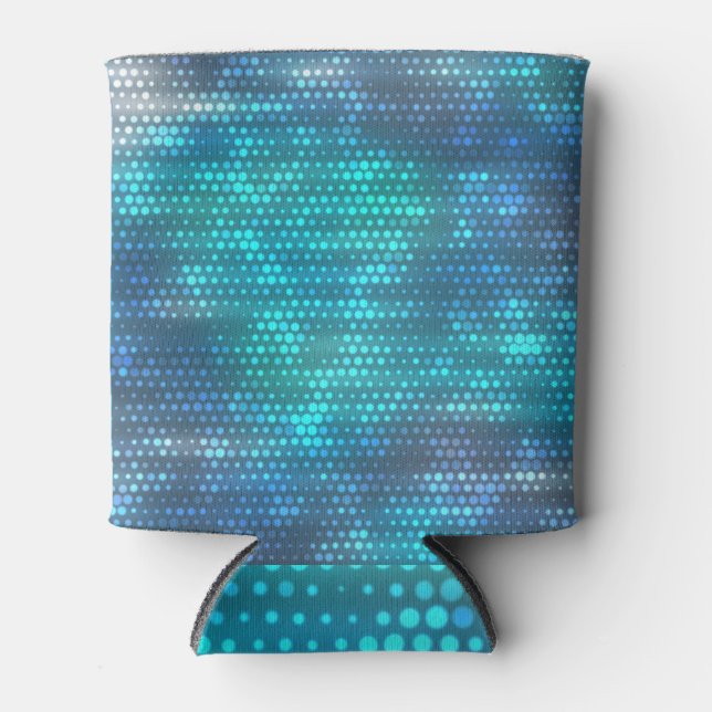 Rafraîchisseur Pour Canette Design arrière - plan bleu abstrait créatif. (Devant)
