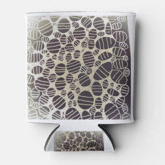 Rafraîchisseur Pour Canette Design d'art abstrait noir et blanc