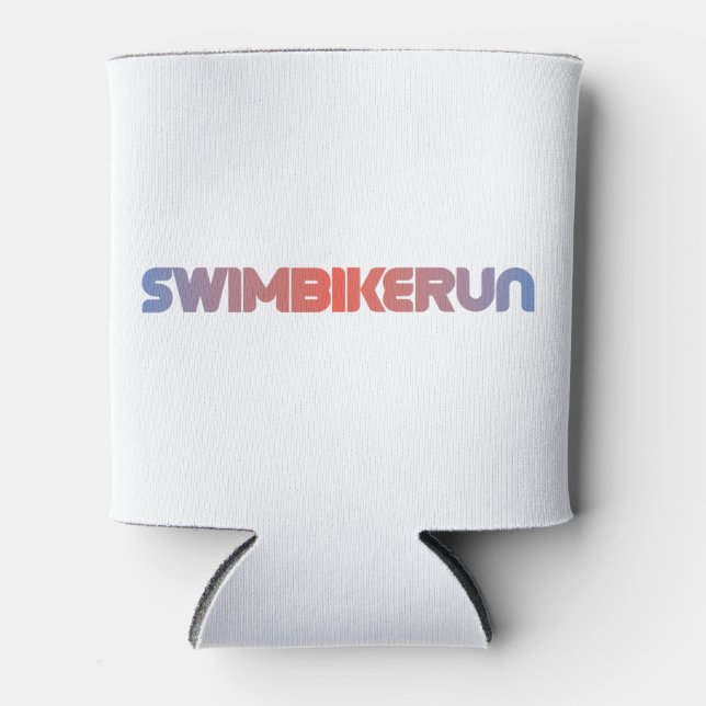 Rafraîchisseur Pour Canette Design de triathlon (Devant)