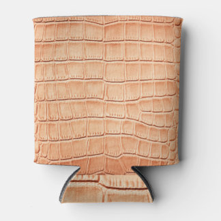 Rafraîchisseur Pour Canette Design en cuir de reptile orange