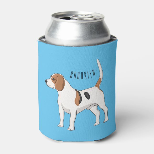 Rafraîchisseur Pour Canette dessin animé de chien beagle (Can devant)