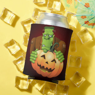 Rafraîchisseur Pour Canette Dessin de Frankenstein Monster avec Citrouille
