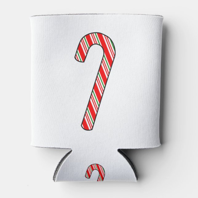 Rafraîchisseur Pour Canette Dessin de Noël sucre de canne (Devant)