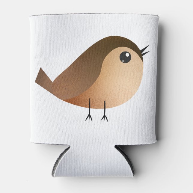 Rafraîchisseur Pour Canette Dessin d'Oiseau de Bruant (Devant)
