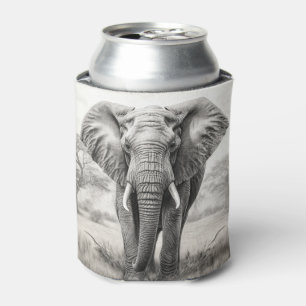 Rafraîchisseur Pour Canette Dessin d'un crayon d'éléphant africain