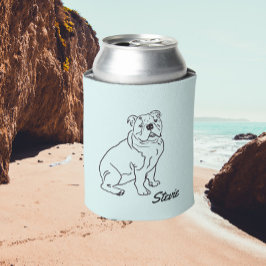 Rafraîchisseur Pour Canette Dessin pour chien Bulldog Can Cooler