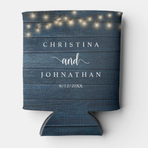 Rafraîchisseur Pour Canette Dîner mariage et fête, Rustic String Lights Can