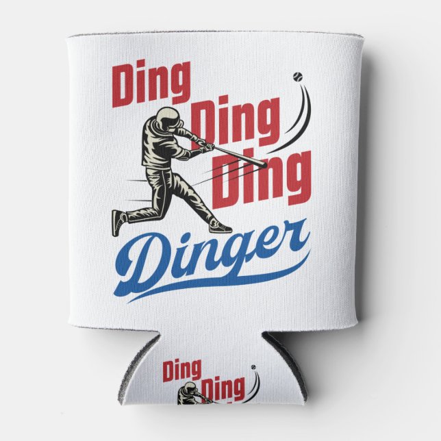 Rafraîchisseur Pour Canette Dinger Baseball Home Run Jeu de fans (Devant)