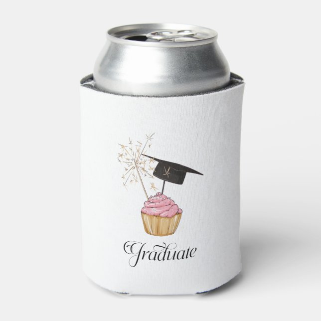Rafraîchisseur Pour Canette Diplômé de la Cupcake rose (Can devant)