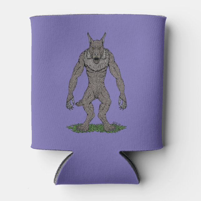 Rafraîchisseur Pour Canette Dogman Cryptid ou Werewolf (Devant)
