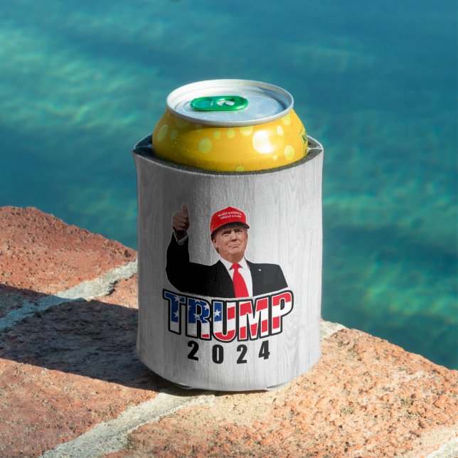 Rafraîchisseur Pour Canette Donald Trump 2024 (Piscine in situ)
