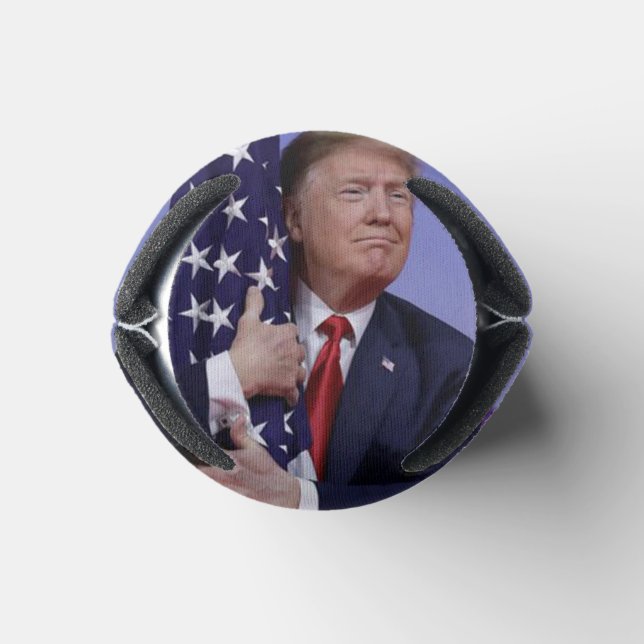 Rafraîchisseur Pour Canette Donald Trump et le drapeau américain (Bas)