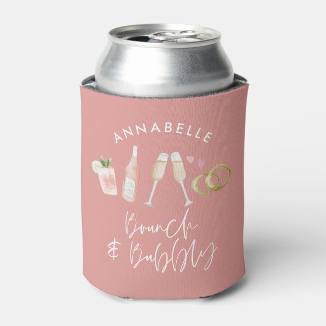 Rafraîchisseur Pour Canette douche à nuptiale rose girly (Can devant)