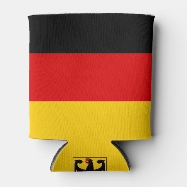 Rafraîchisseur Pour Canette Drapeau allemand allurant patriotique (Devant)