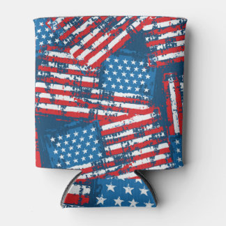 Rafraîchisseur Pour Canette Drapeau américain peint Motif