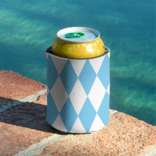Rafraîchisseur Pour Canette Drapeau bleu et blanc Bavière Rhombus Motif