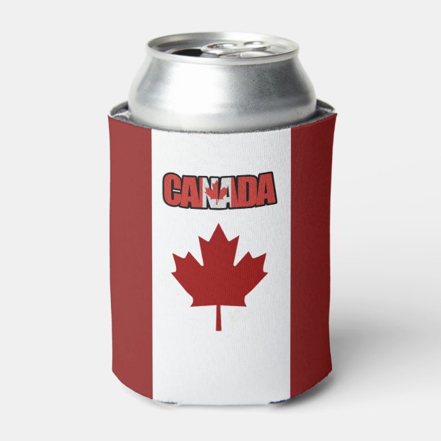 Rafraîchisseur Pour Canette Drapeau canadien (Can devant)