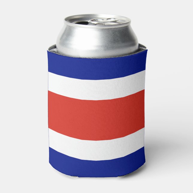 Rafraîchisseur Pour Canette Drapeau civil du Costa Rica (Can devant)