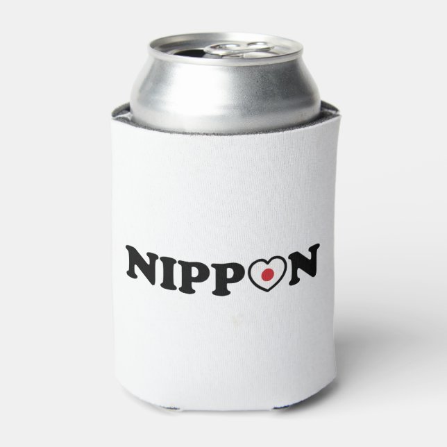 Rafraîchisseur Pour Canette Drapeau Coeur d'amour Nippon (Can devant)