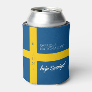 Rafraîchisseur Pour Canette Drapeau de la fête nationale suédoise Sveriges