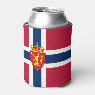 Rafraîchisseur Pour Canette Drapeau de la Norvège / Armoiries