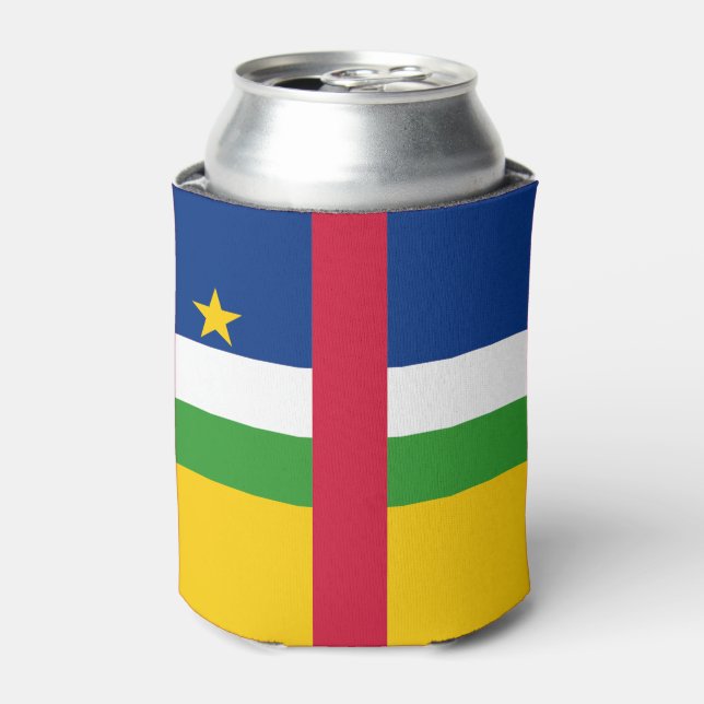 Rafraîchisseur Pour Canette Drapeau de la République centrafricaine (Can devant)