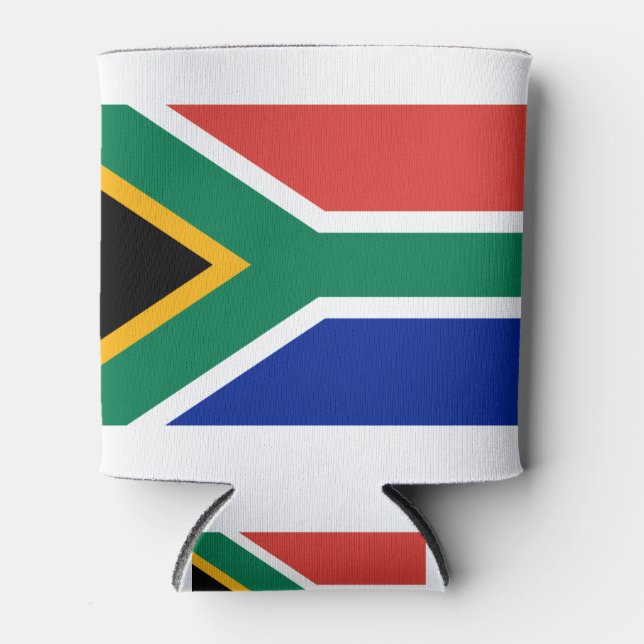 Rafraîchisseur Pour Canette Drapeau de l'Afrique du Sud (Devant)
