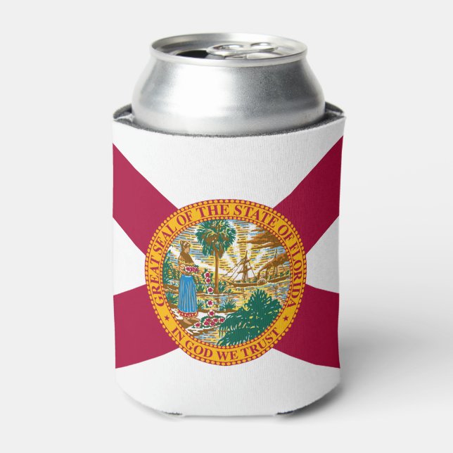 Rafraîchisseur Pour Canette Drapeau de l'État de Floride (Can devant)