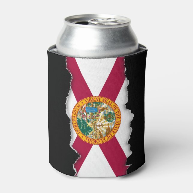 Rafraîchisseur Pour Canette Drapeau de l'État de Floride (Can devant)