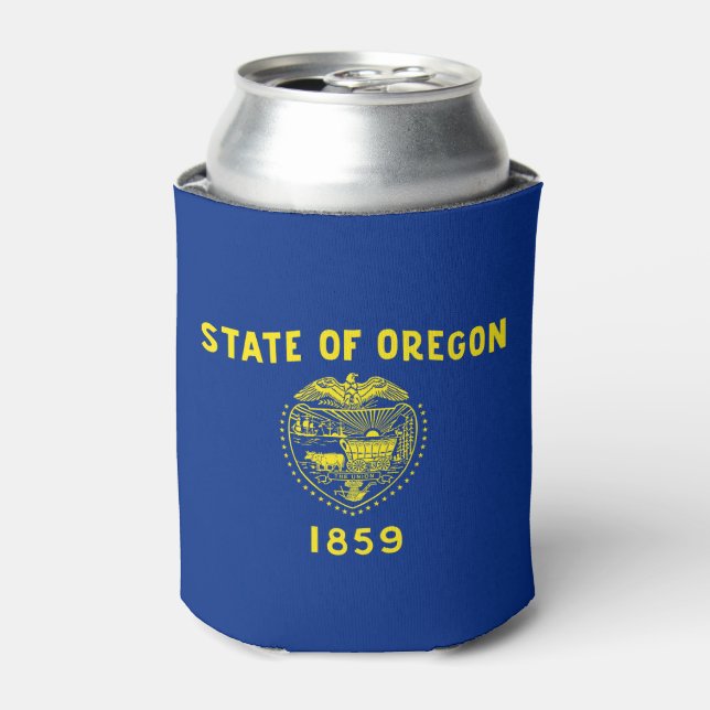 Rafraîchisseur Pour Canette Drapeau de l'État de l'Oregon (Can devant)
