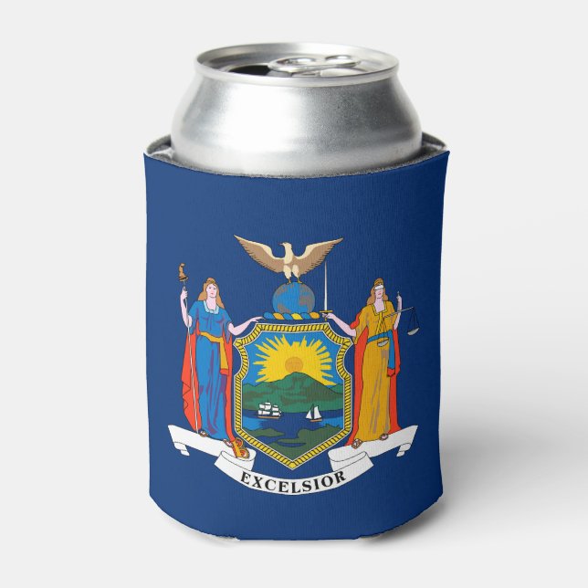 Rafraîchisseur Pour Canette Drapeau de l'État de New York (Can devant)