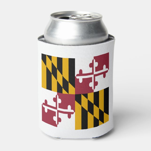 Rafraîchisseur Pour Canette Drapeau de l'État du Maryland (Can devant)