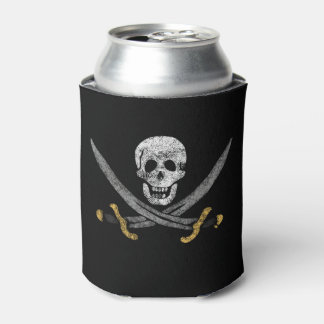 Rafraîchisseur Pour Canette Drapeau de pirate crâne et épées