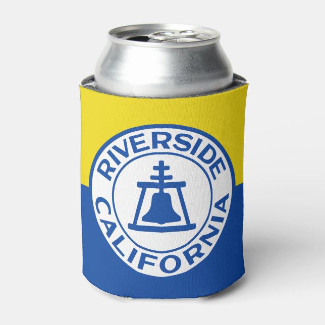 Rafraîchisseur Pour Canette Drapeau de Riverside, Californie (Can devant)