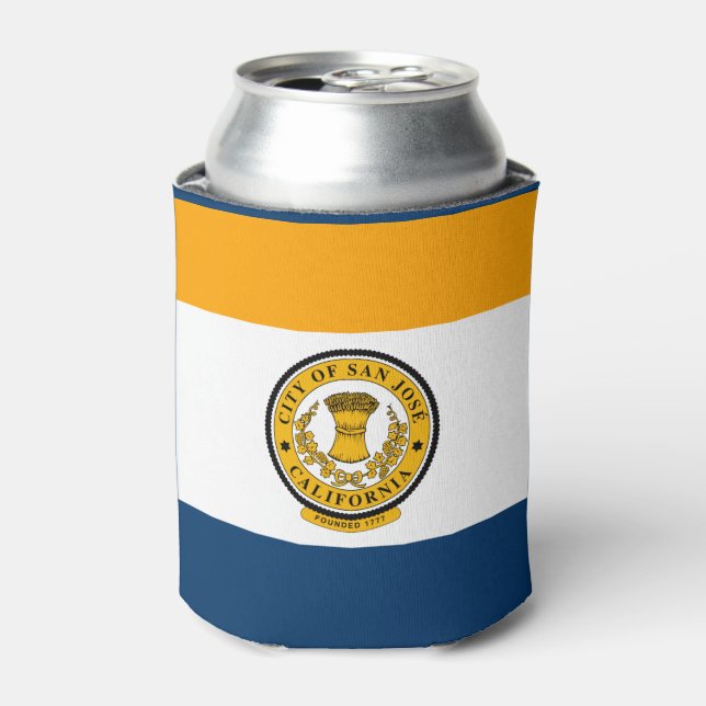 Rafraîchisseur Pour Canette Drapeau de San Jose, Californie (Can devant)